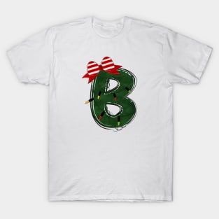 Letter B - Christmas Letter T-Shirt